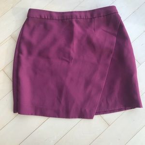 Banana Republic Maroon Wrap Skirt